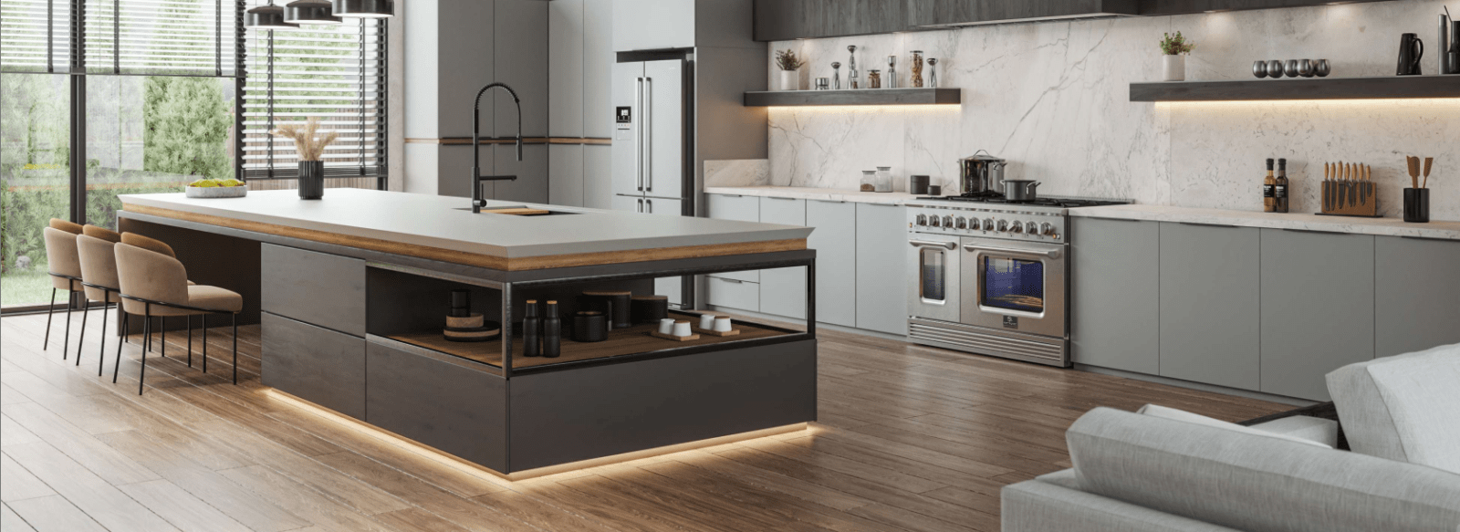 Cooktop de Indução Elettromec 5 Queimadores 90cm - Inoxlon